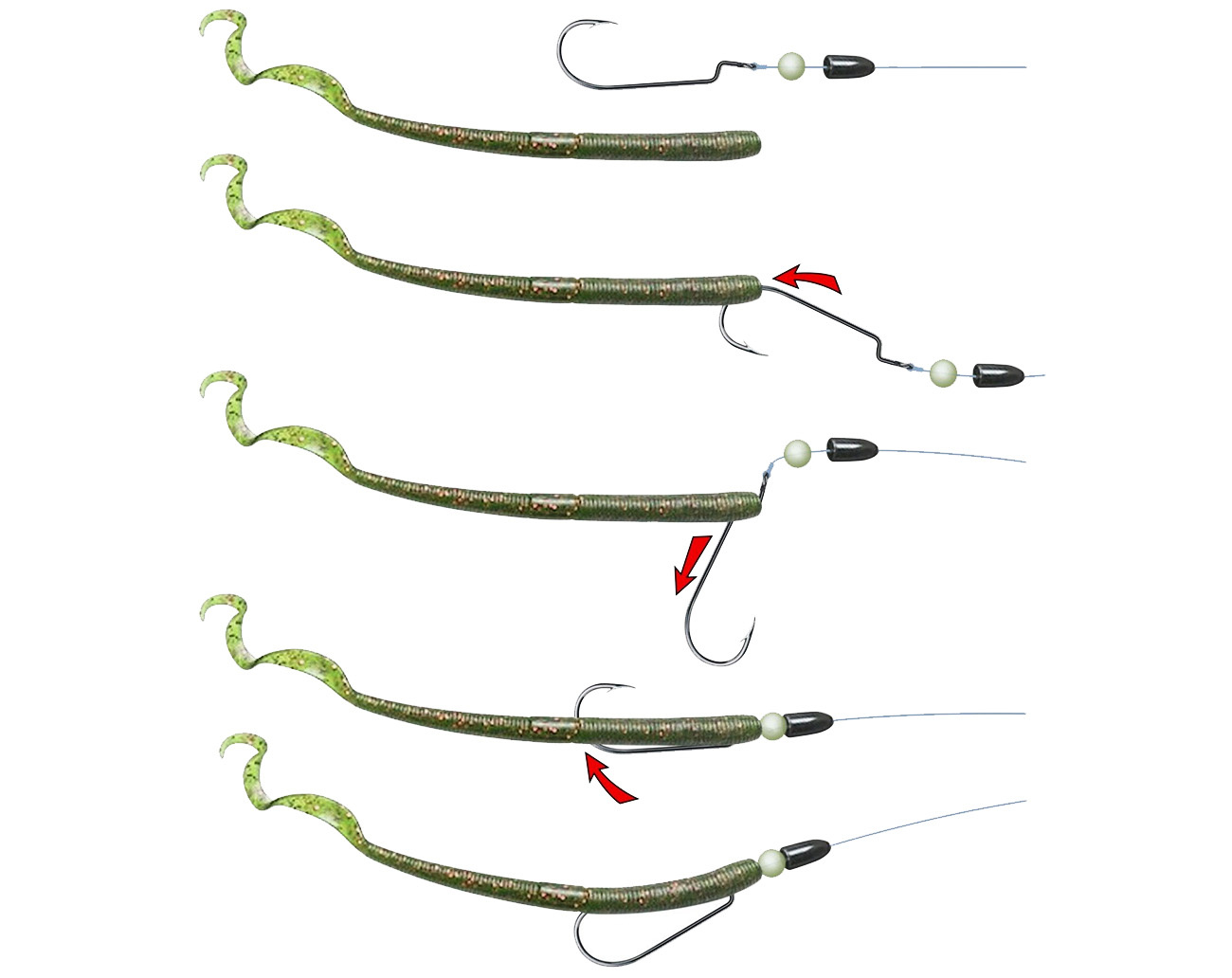 Camo Bullet Weight Green Pumpkin